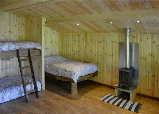 Lodge bed space.
